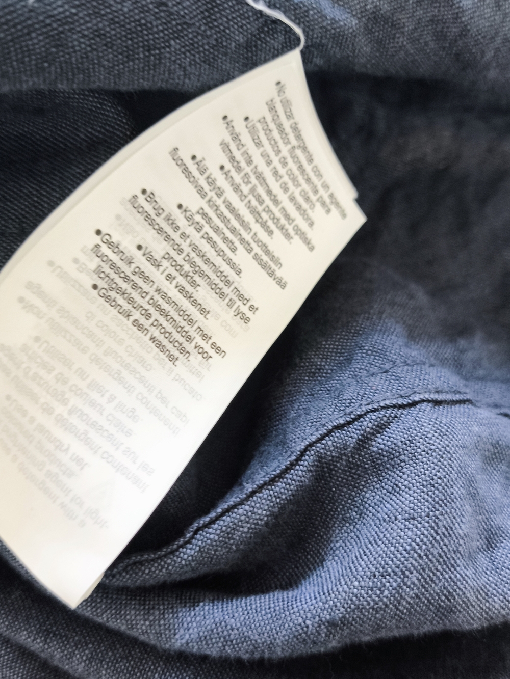 Muji 100 % Linen Chore Jacket Unstructed Men's Blue Linen Boxy Oversized Size XL - Picture 15 of 15